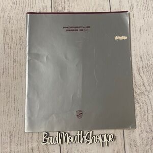 Vintage 1988 Porsche 928 54 Car Brochure Book